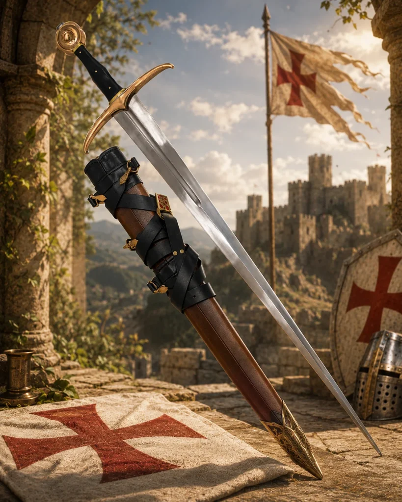 Espada Templaria de Caballero Cruzado (Siglo XIII)