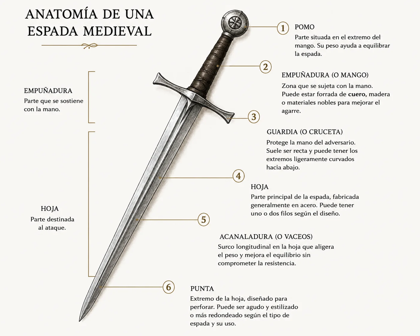 Anatomia de una espada medieval